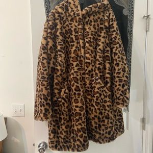 Torrid Cheetah Print Fur Coat